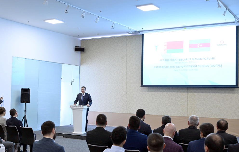 Azərbaycan-Belarus biznes forumu keçirilib