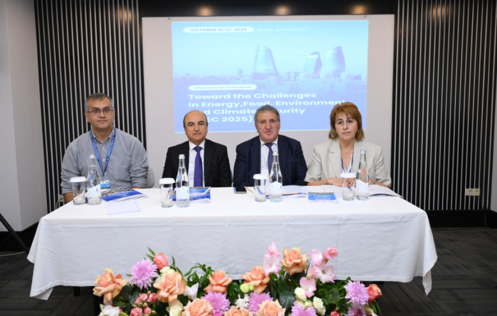“Enerji, qida, ətraf mühit və iqlim təhlükəsizliyi sahəsində çağırışlar” mövzusunda beynəlxalq konfrans işə başlayıb