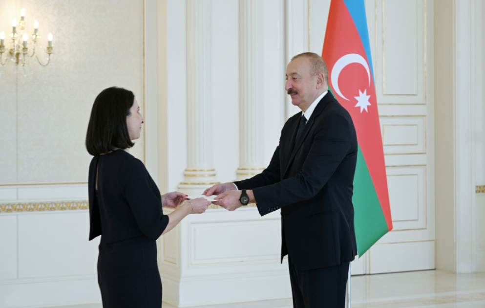 President of Azerbaijan accepted credentials of newly appointed ambassador of France