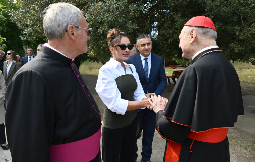 Restoration project of the Catacombs of Commodilla inaugurated in the Vatican, 
First Vice-President of Azerbaijan Mehriban Aliyeva attended opening ceremony