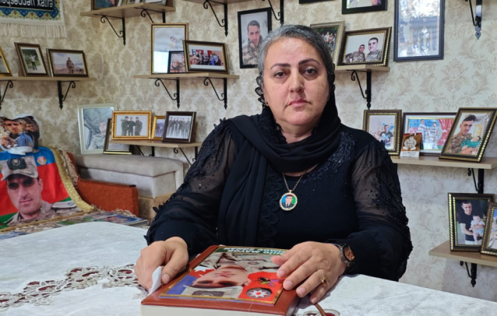 Şəhid Sənan Qasımovun anası: Vətən şəhidləri ilə ucalır