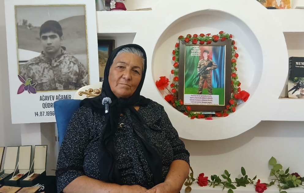 Şəhid anası: Oğlum Vətən üçün canından keçərək ölməzlik qazandı
