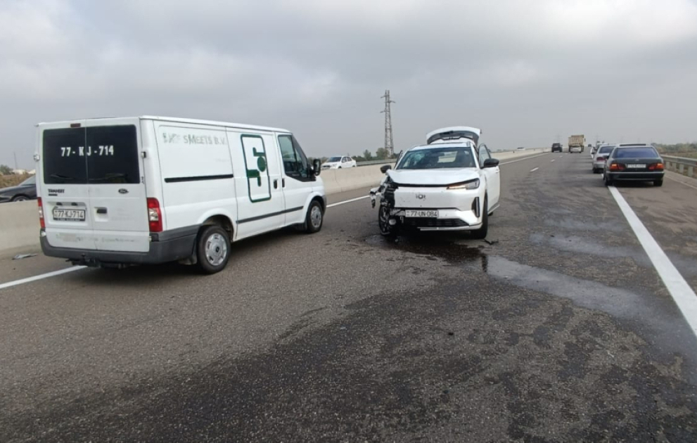 Salyanda yol qəzası olub, xəsarət alanlar var