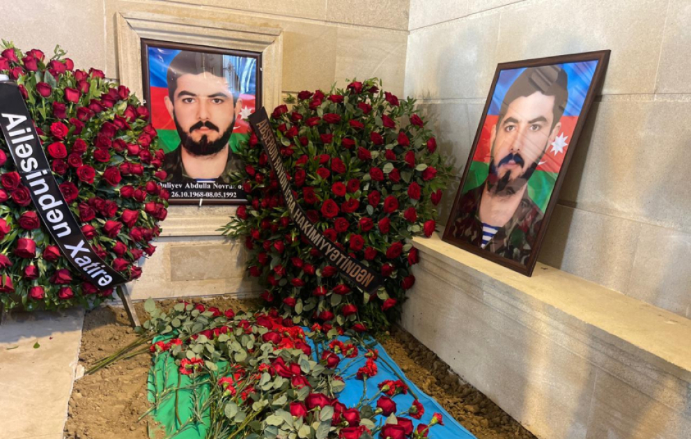 Похоронен пропавший без вести в Первой Карабахской войне шехид Абдулла Гулиев
