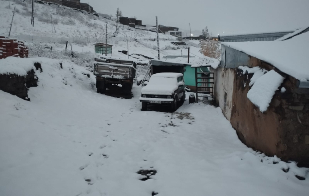 Xınalıq və Qrızda 10 santimetrə qədər qar, mənfi 3 dərəcə temperatur var