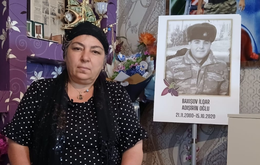 Şəhid İlqar Baxışovun anası: Onun Vətənə olan sevgisini xatırladıqca qürur hissi keçirirəm
