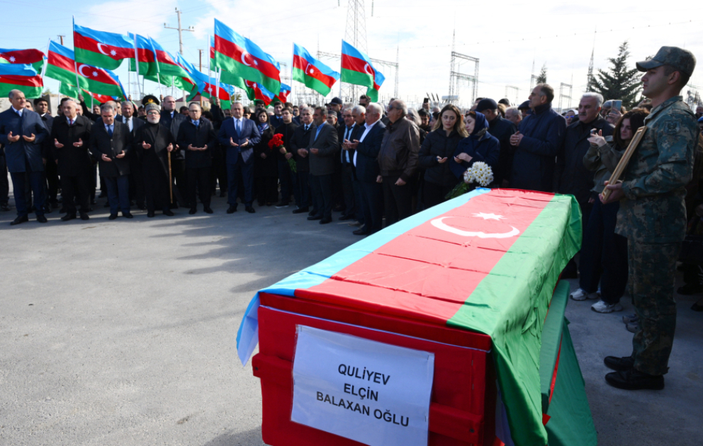Birinci Qarabağ müharibəsinin itkin şəhidi Elçin Quliyev Suraxanı rayonunda torpağa tapşırılıb