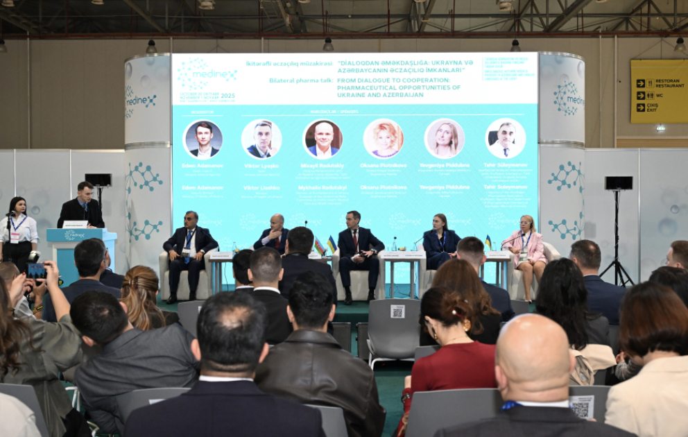 “Medinex 2025” sərgisi çərçivəsində Azərbaycan və Ukraynanın əczaçılıq sahəsindəki imkanları müzakirə olunub