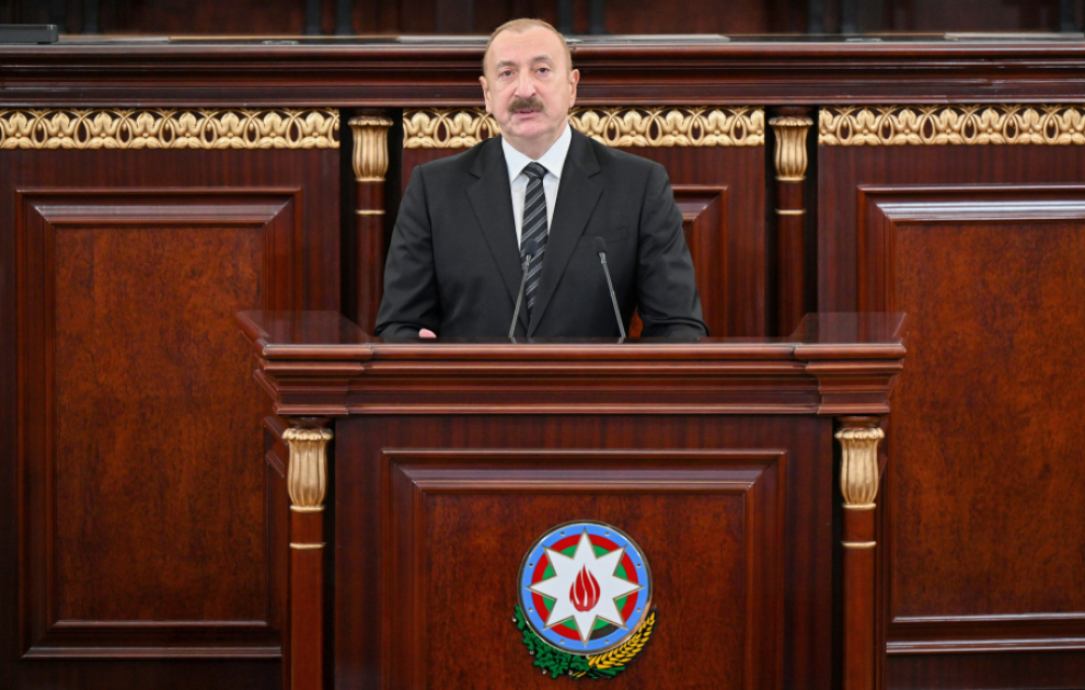 Azərbaycan Milli Elmlər Akademiyasının 80 illik yubiley yığıncağı keçirilib, 
Prezident İlham Əliyev tədbirdə çıxış edib