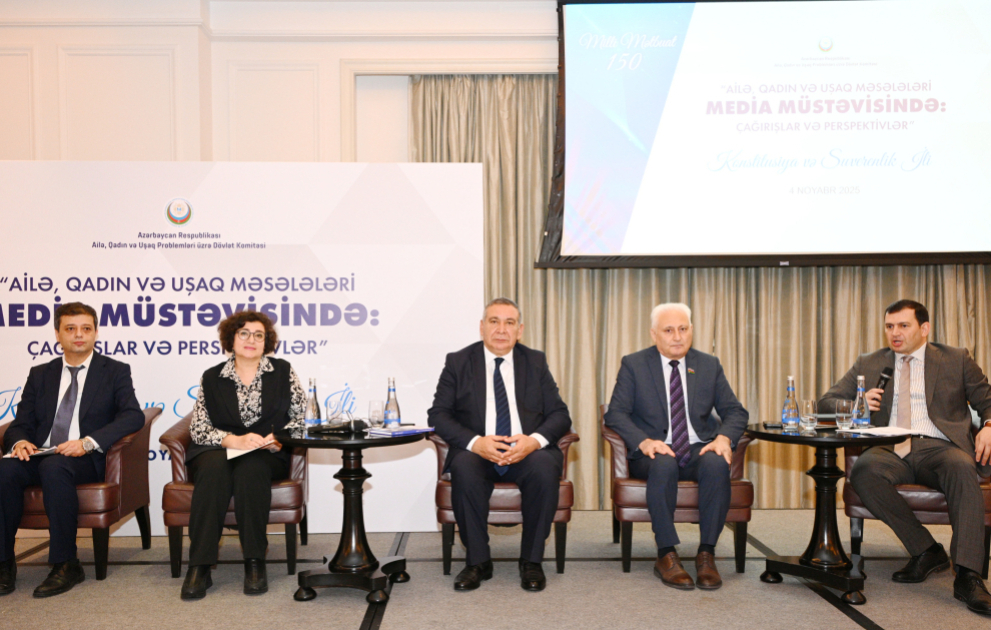 “Ailə, qadın və uşaq məsələləri media müstəvisində: çağırışlar və perspektivlər” mövzusunda konfrans keçirilib