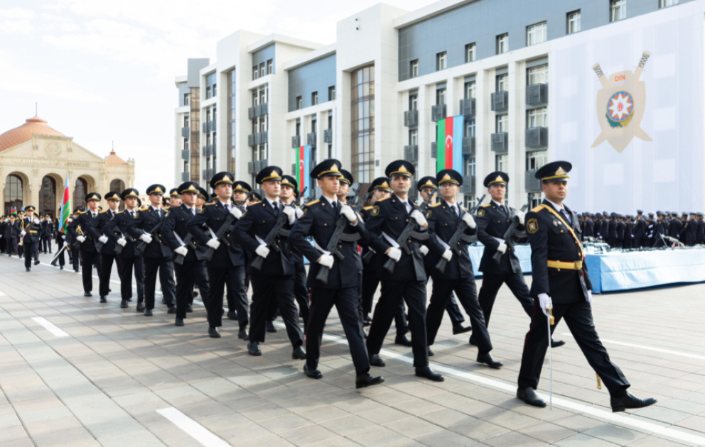 Polis Akademiyasının kursantlarının ifasında “Zəfər təntənəsi”