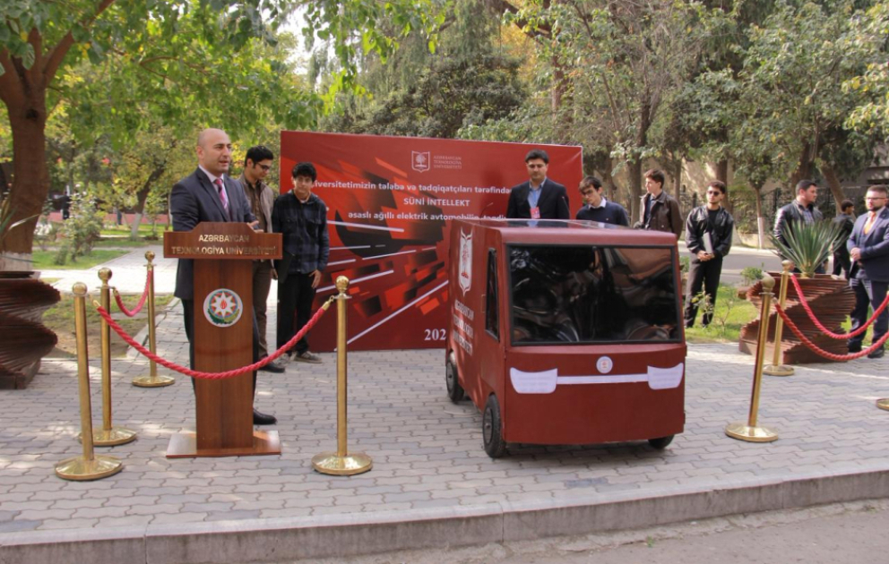 ATU-da ilk süni intellekt əsaslı ağıllı elektrik avtomobili təqdim olunub