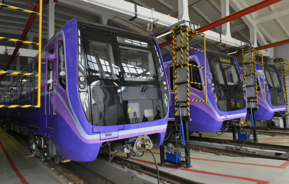 Bakı Metropoliteni xətlərində daha 15 yeni vaqon istismara buraxılıb