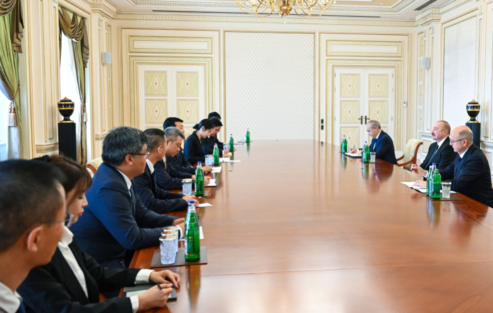 President Ilham Aliyev received delegation of China's China Datang Corporation Ltd.