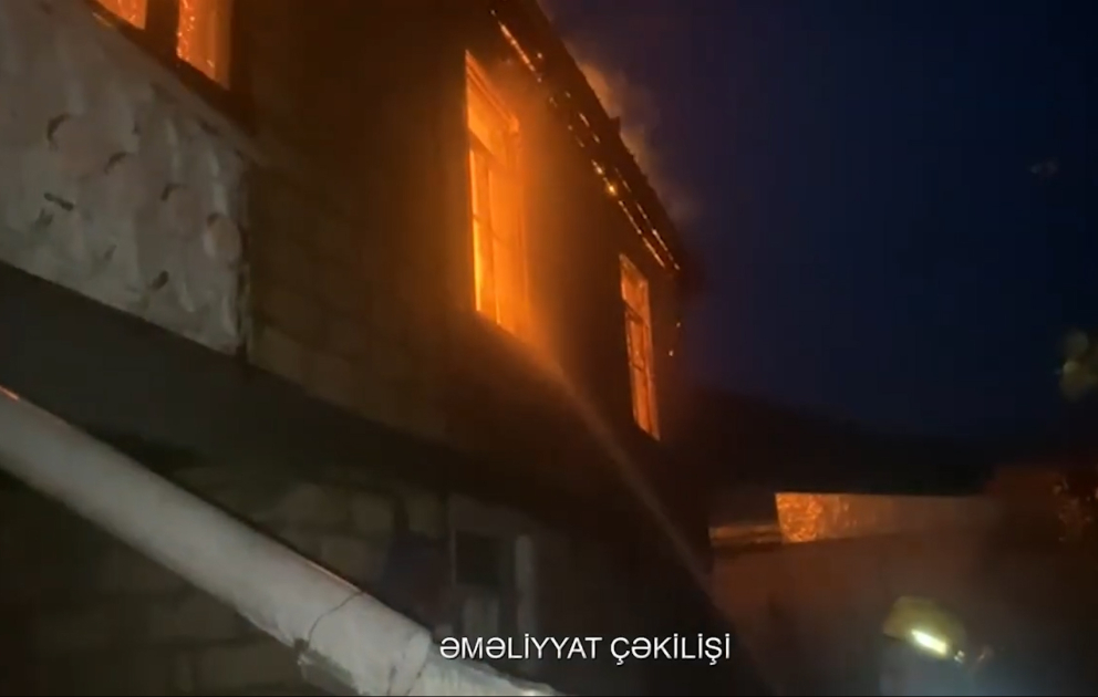 Şamaxıda fərdi yaşayış evində yanğın baş verib