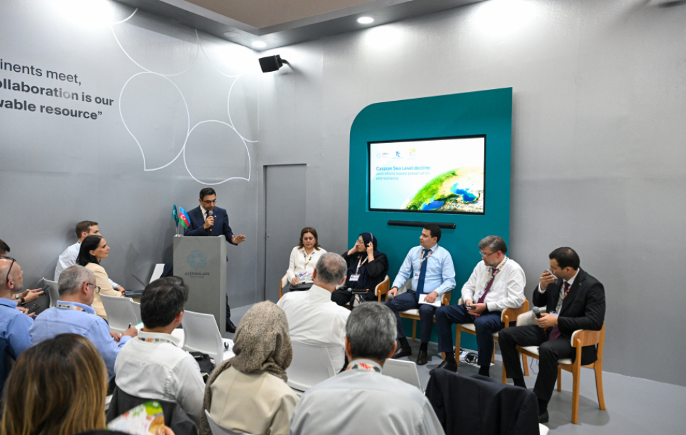 COP30-da Xəzər dənizinin səviyyəsinin azalmasına həsr olunmuş yüksəksəviyyəli tədbir keçirilib