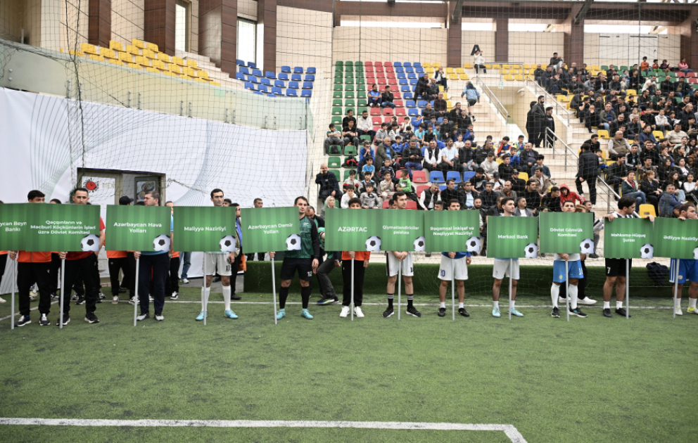 Dövlət qurumları arasında IV minifutbol turnirinin açılış mərasimi keçirilib