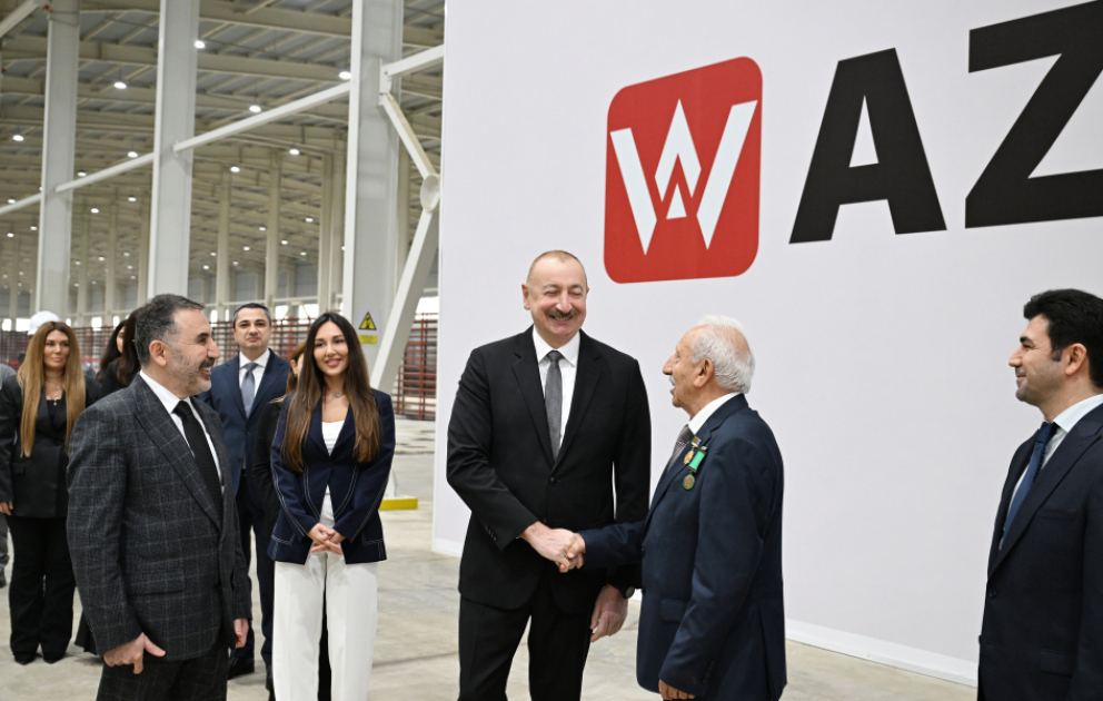 President Ilham Aliyev attended inauguration of AZWOOL mineral rock wool plant