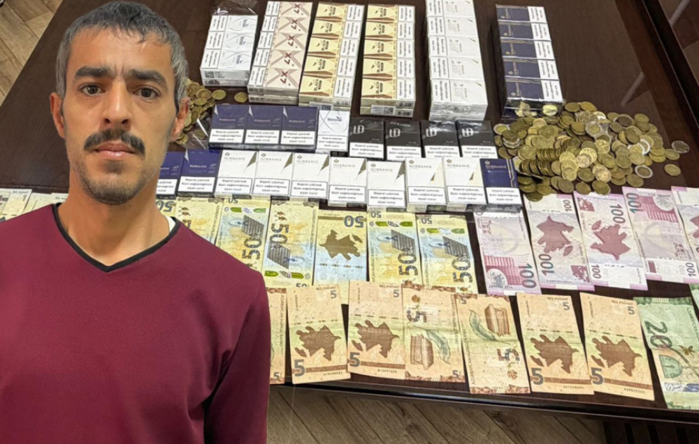 Abşeron rayonunda 4 marketdən 10 min manatlıq oğurluq edən şəxs saxlanılıb