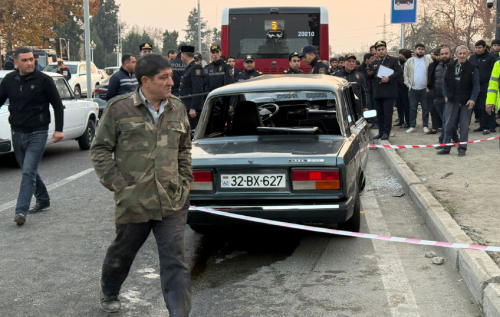 Gəncədə yol qəzası: 1 nəfər ölüb, 2 nəfər yaralanıb