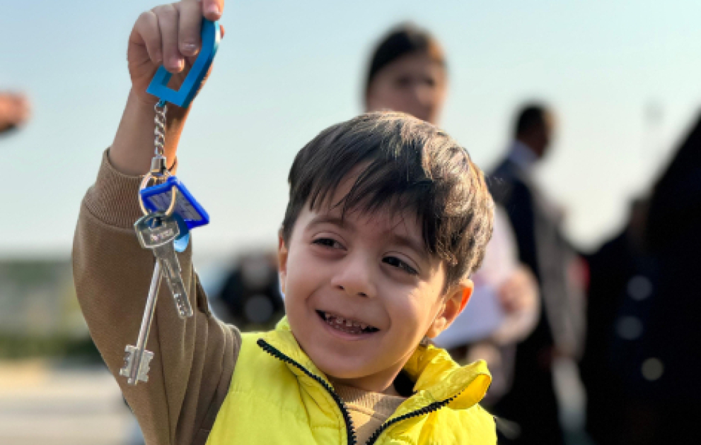 Məmmədbəyli kəndində daha 33 ailəyə evlərinin açarları təqdim olunub