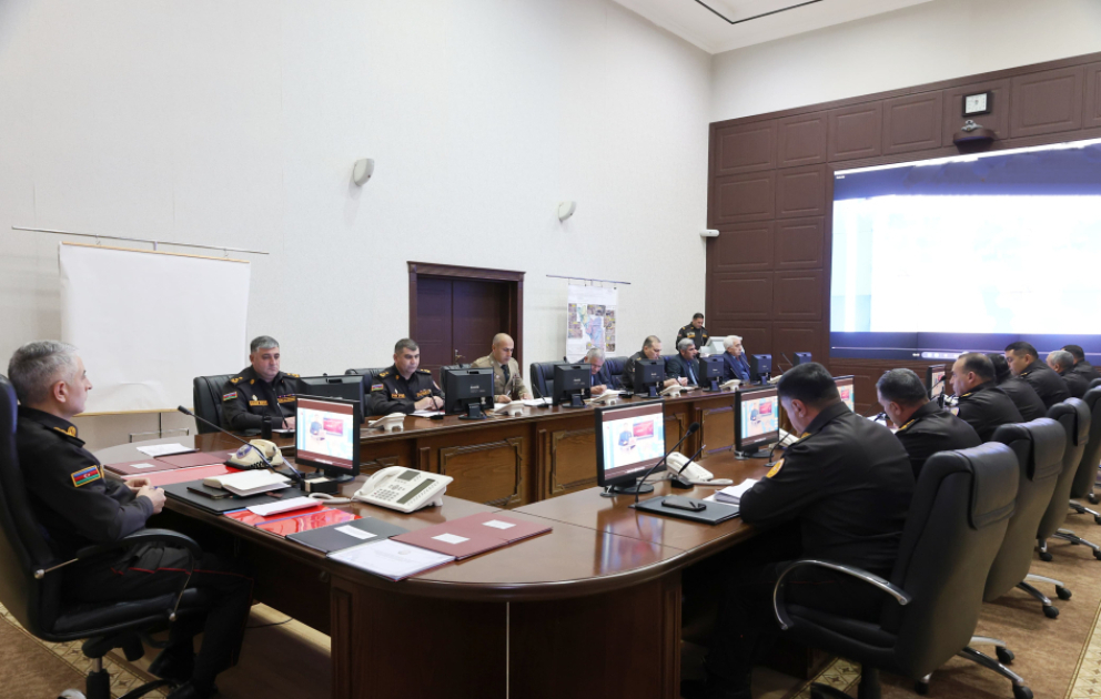 Naxçıvanda fövqəladə hadisələrin nəticələrinin aradan qaldırılmasına dair komanda-qərargah təlimi keçirilib