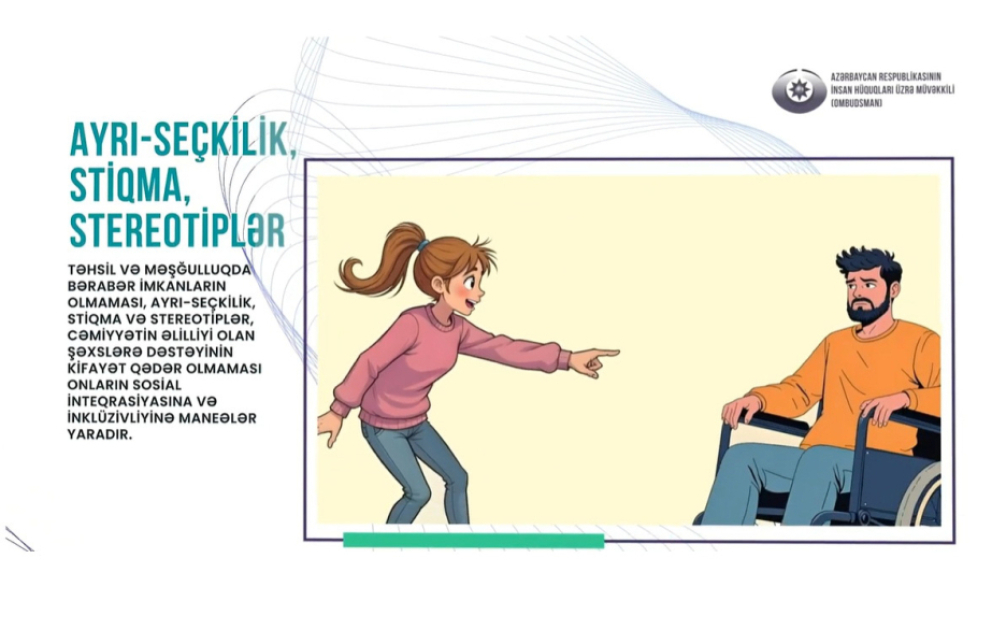 Əlilliyi olan şəxslərin hüquqlarının təşviqinə dair maarifləndirici videoçarx hazırlanıb