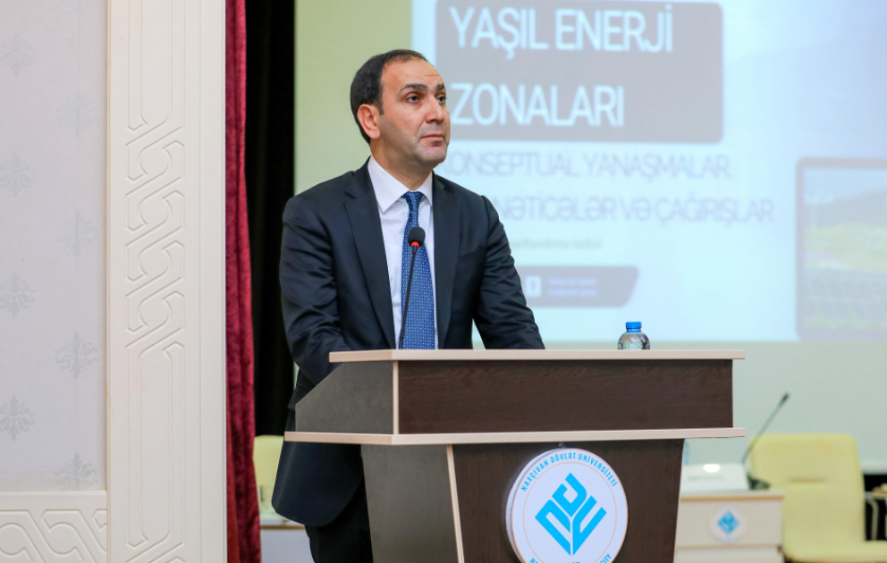 Naxçıvanda “Yaşıl enerji zonaları: konseptual yanaşmalar, ilkin nəticələr və çağırışlar” mövzusunda tədbir keçirilib