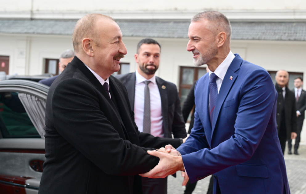 Prezident İlham Əliyevin Slovakiya Milli Şurasının sədri ilə təkbətək və geniş tərkibdə görüşləri olub
