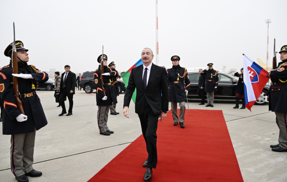 Prezident İlham Əliyevin Slovakiyaya rəsmi səfəri başa çatıb