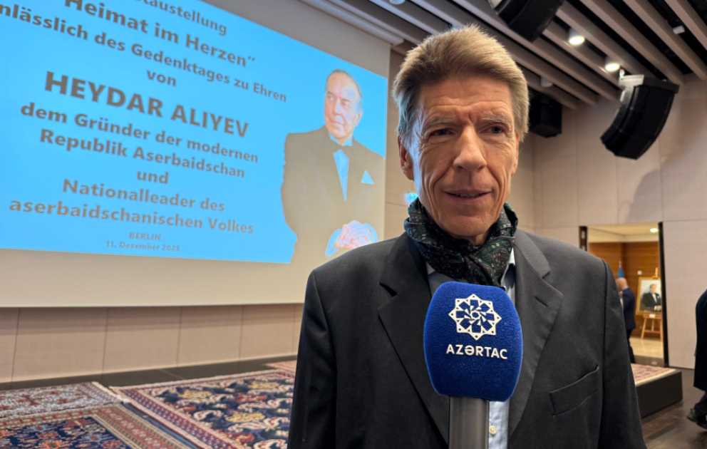 Almaniyalı jurnalist: Azərbaycan tarixini öyrənərkən Heydər Əliyevin xidmətlərini də ətraflı müzakirə edirik