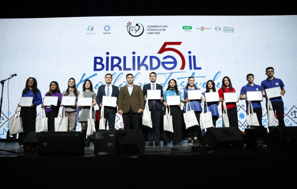 Bakıda “Birlikdə 5 il” Könüllülər Festivalı başa çatıb