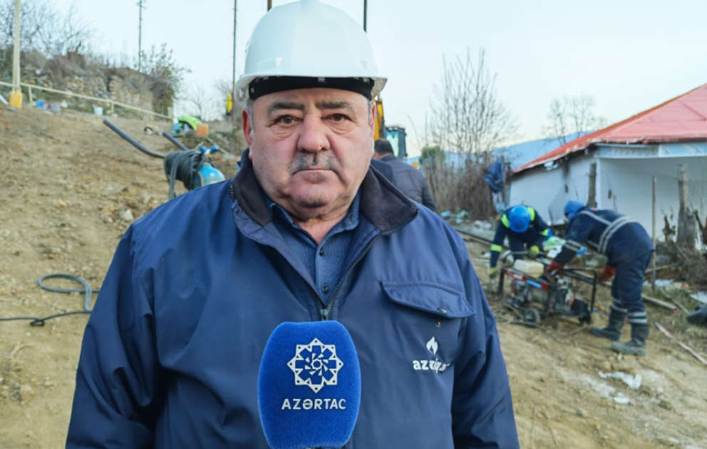 Ağdərənin Vəngli kəndində 130 ev mavi yanacaqla təmin edilib