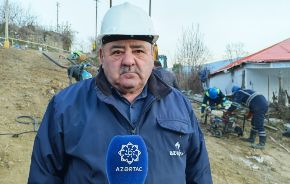 В агдеринском селе Венгли газифицированы 130 домов