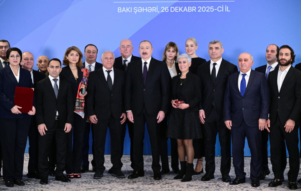 Le président Ilham Aliyev participe à une cérémonie consacrée au bilan sportif de l’année 2025