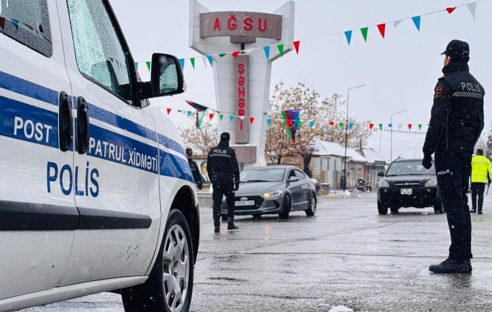 Polis Ağsu dolaylarında təhlükəsizlik tədbirlərini gücləndirib