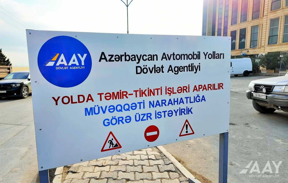 Masazırda 2 kilometr uzunluğa malik yol təmir olunur