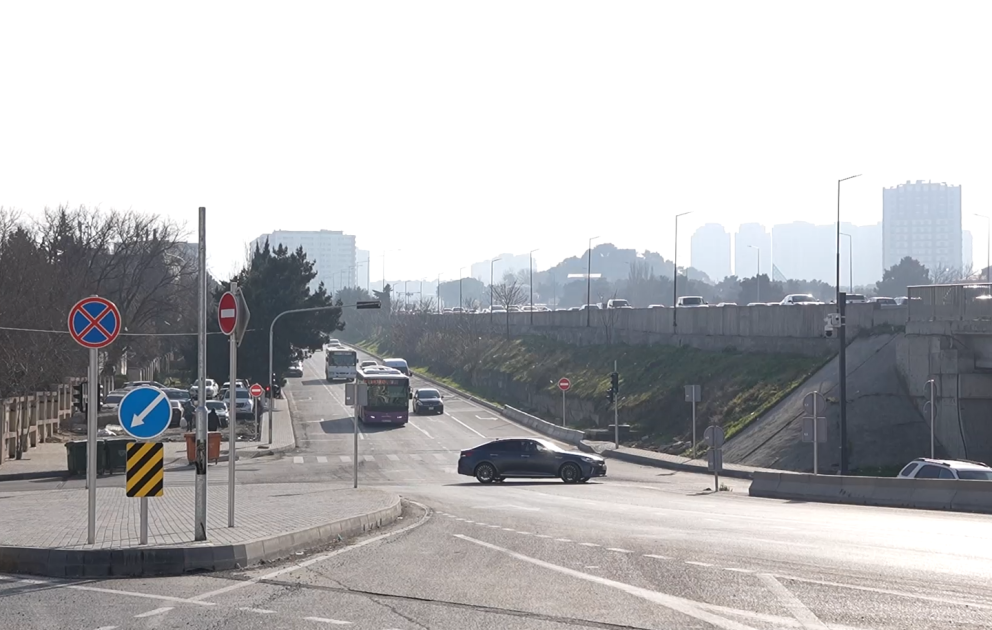 Biləcəri qəsəbəsində yol hərəkəti yenidən təşkil edildi
