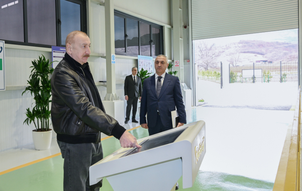 President Ilham Aliyev attended opening of “Gozlukorpu” Hydroelectric Power Plant in Aghdara district