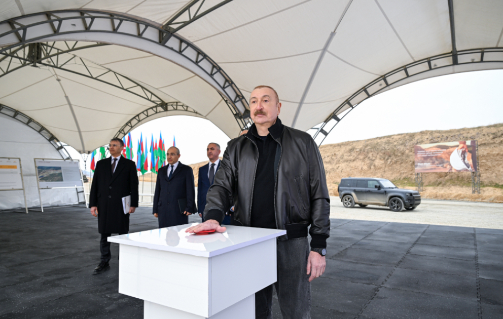 President Ilham Aliyev inspected “Damirli” Ore Processing Complex in Janyataq village, Aghdara