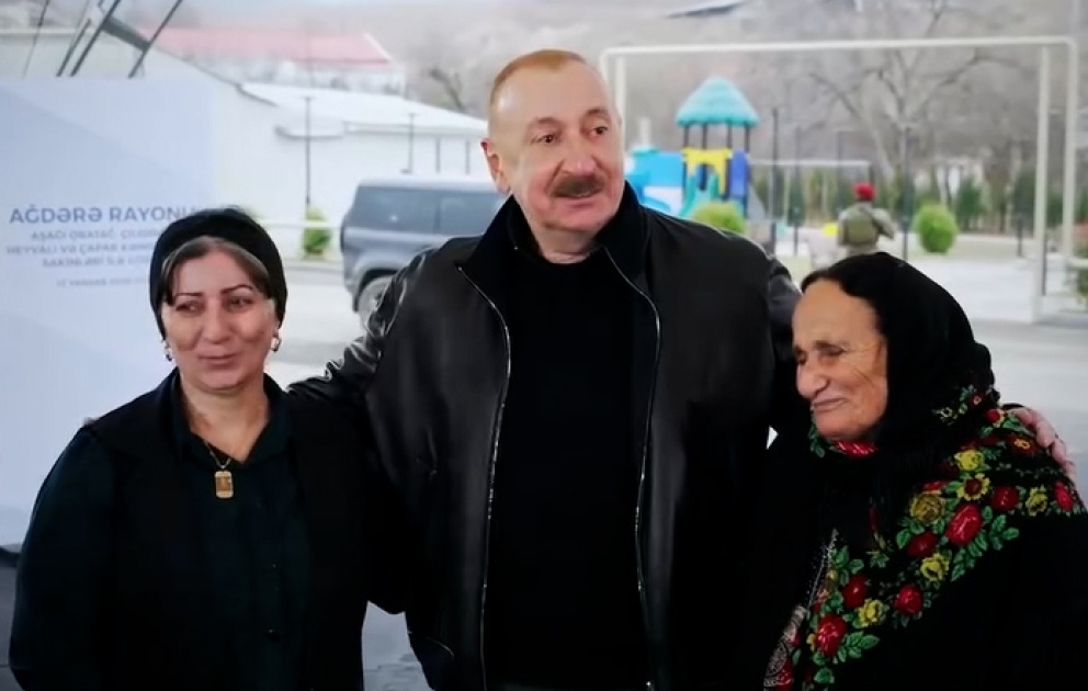 President Ilham Aliyev shared post from his meeting with Aghdara residents