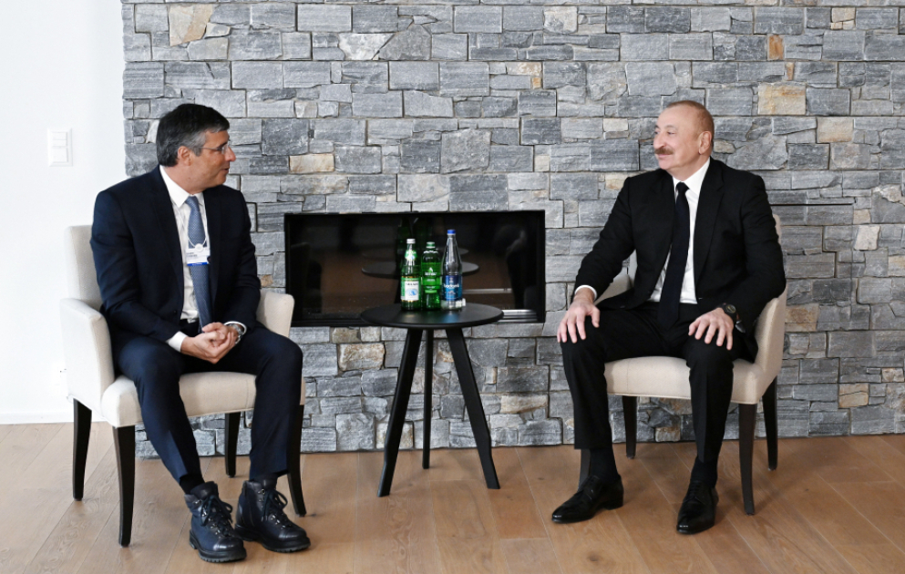 President Ilham Aliyev met with Chairman of Brazil’s BTG Pactual in Davos