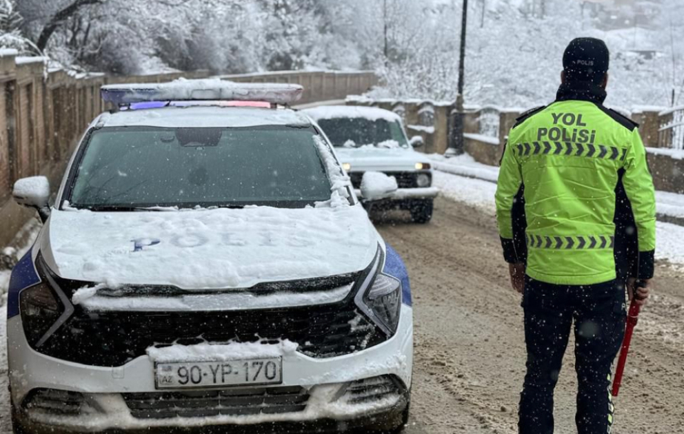 BDYPİ yağıntılı hava şəraiti ilə əlaqədar yol hərəkəti iştirakçılarına müraciət edib