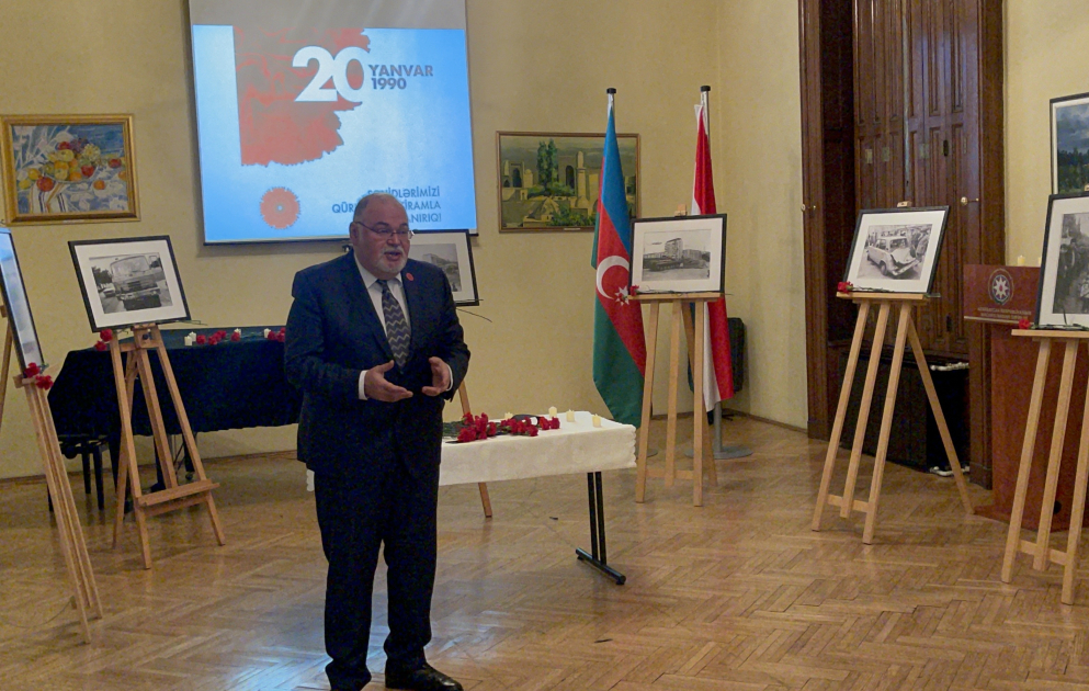 Budapeştdə 20 Yanvar faciəsinə həsr olunmuş anım tədbiri keçirilib