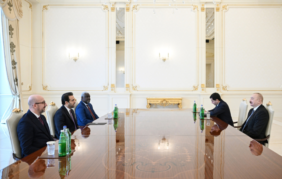 President Ilham Aliyev received delegation of the Zayed Award for Human Fraternity