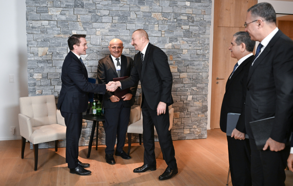 President Ilham Aliyev met with President of Brookfield Asset Management in Davos