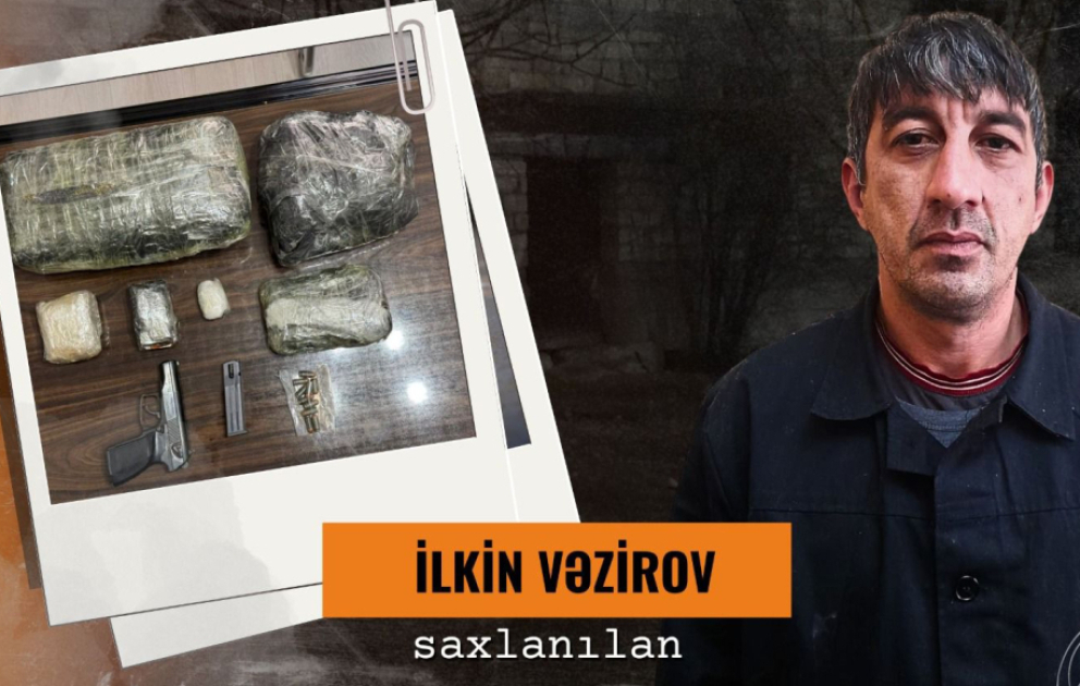 Göyçayda narkotiklərin satışı ilə məşğul olan silahlı şəxs saxlanılıb