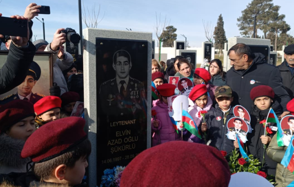 Vətən müharibəsi şəhidi Elvin Şükürlünün anım mərasimi keçirilib