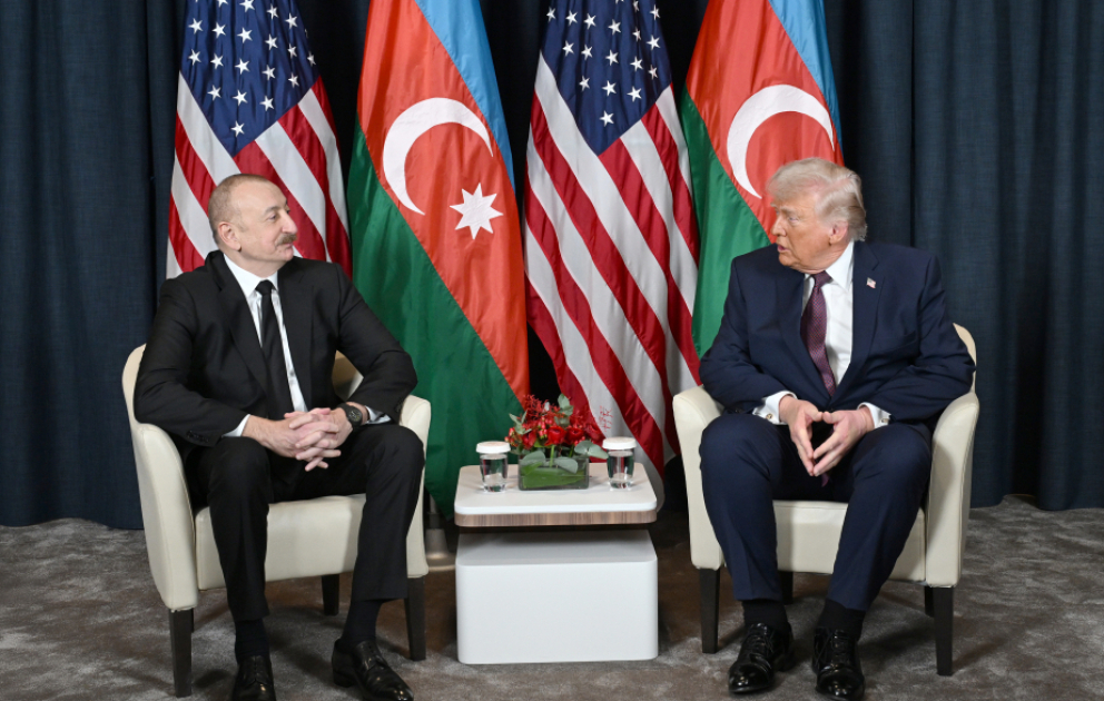 В Давосе состоялась встреча Президента Ильхама Алиева с Президентом США Дональдом Трампом