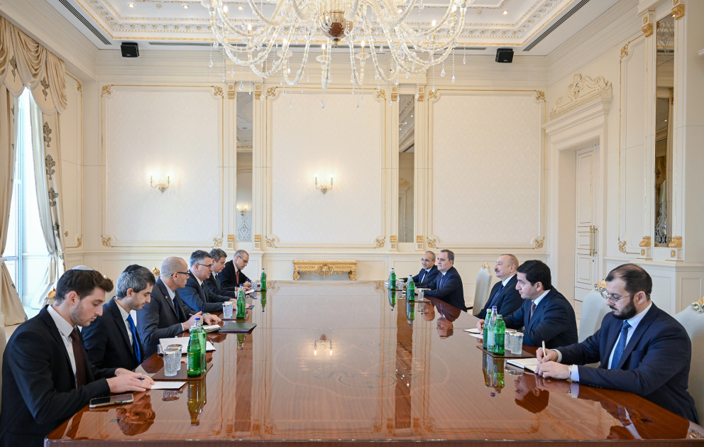 Prezident İlham Əliyev İsrail Dövlətinin xarici işlər nazirini qəbul edib
